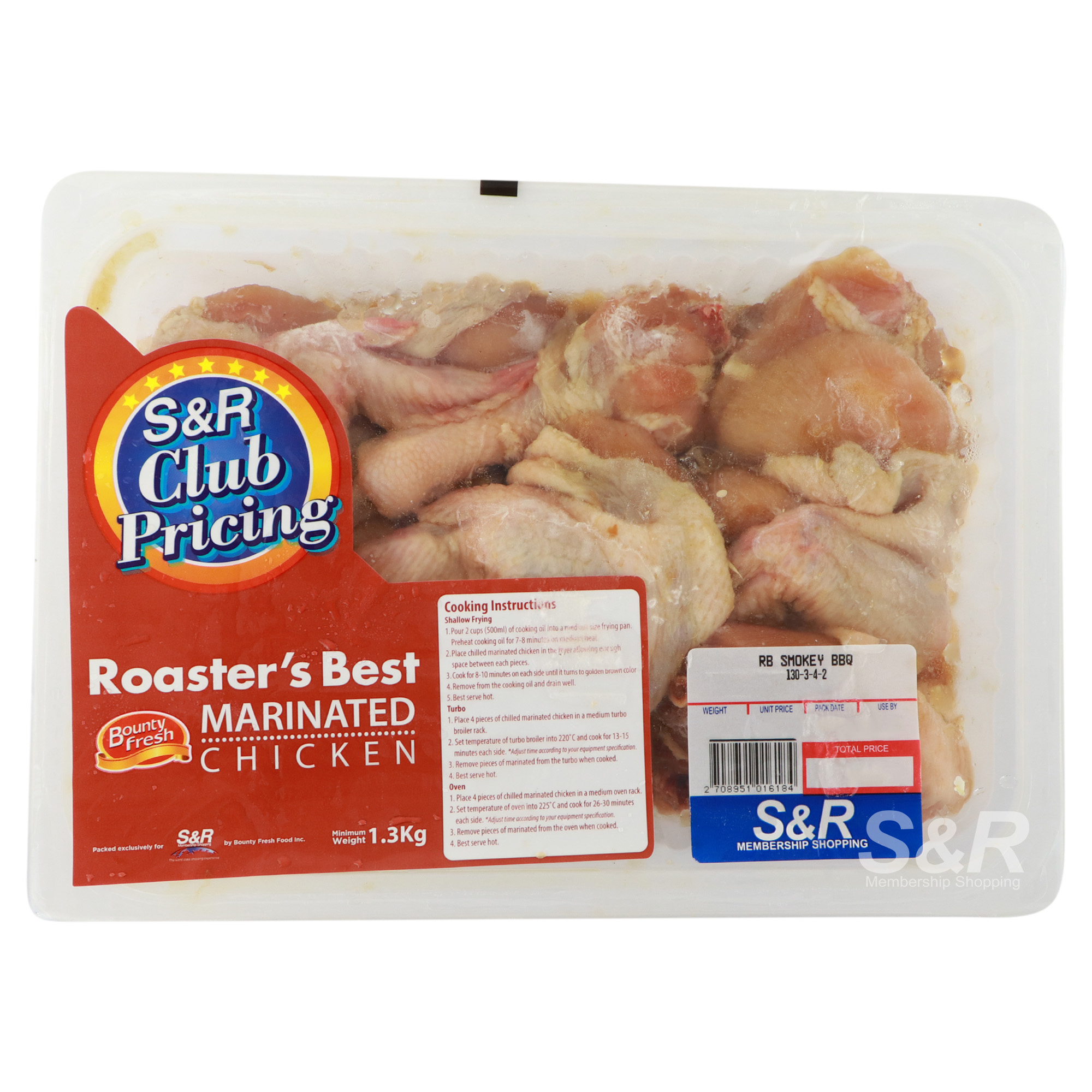Roaster's Best Marinated Smokey BBQ Chicken Cut-ups approx. 2kg